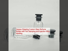 Ekspresowe wysyłka Szklane butelki perfumy na zamówienie z ciepłym stemplowaniem i wtryskowym formowaniem