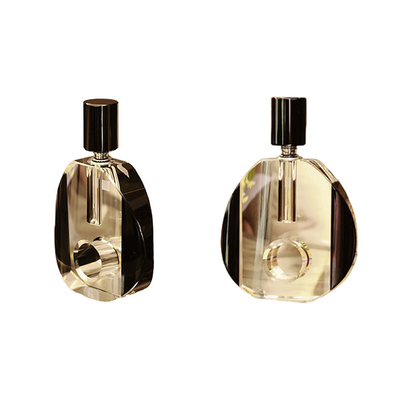 3ml-6ml crystal perfume glass  bottle  with many colors and screw  cap