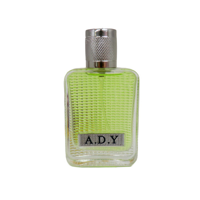 empty bottle of imported perfume recycled glass bottles black blue red pink green cap plastic and metal roll frog