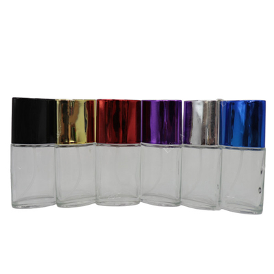 Wholesale Fancy Clear Glass Perfume Bottle With UV plastic Cap Glass Refill Empty Perfume Atomizer Spray hot sell