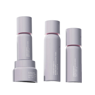 Customized Empty Skincare Bottles PETG Round Shoulder Bottle for Essence 180ml/120ml Capacity 50g Cream Bottle Ergonomic Design