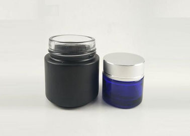 Skin Care Glass Cosmetic Cream Jar , Empty Glass Cream Containers
