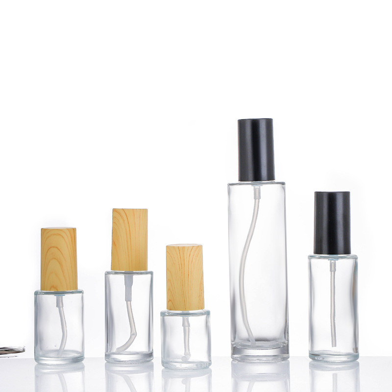 Frosting Custom Glass Perfume Bottles in Customize Glass Color for Sea Shipping