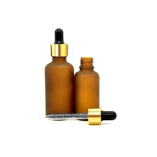 Chemical Glass Dropper Bottles 30ml / 50ml Customized Color With Childproof Cap