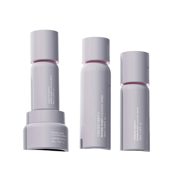 Customized Empty Skincare Bottles PETG Round Shoulder Bottle for Essence 180ml/120ml Capacity 50g Cream Bottle Ergonomic Design