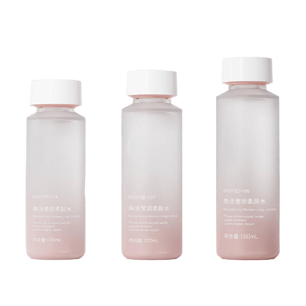PETG oblique shoulder bottle softener empty bottle OEM ‌‌ supports frosted/glossy processing